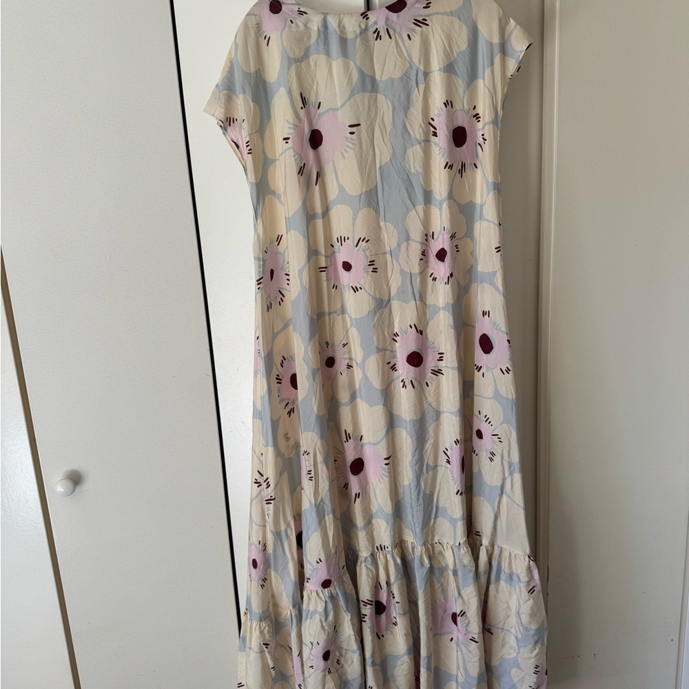 Free People Silk Floral Maxi Dress